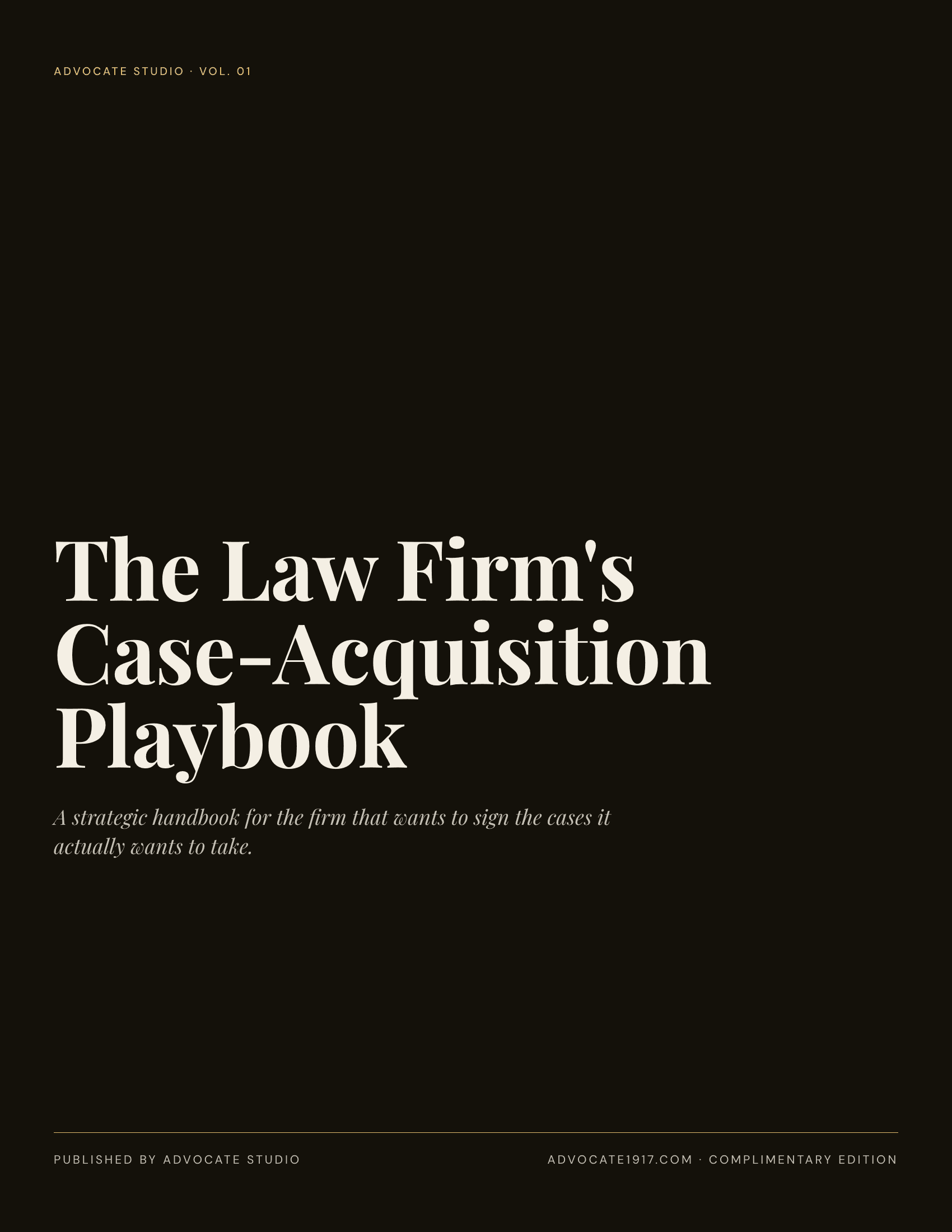 The Attorney Marketing Playbook cover